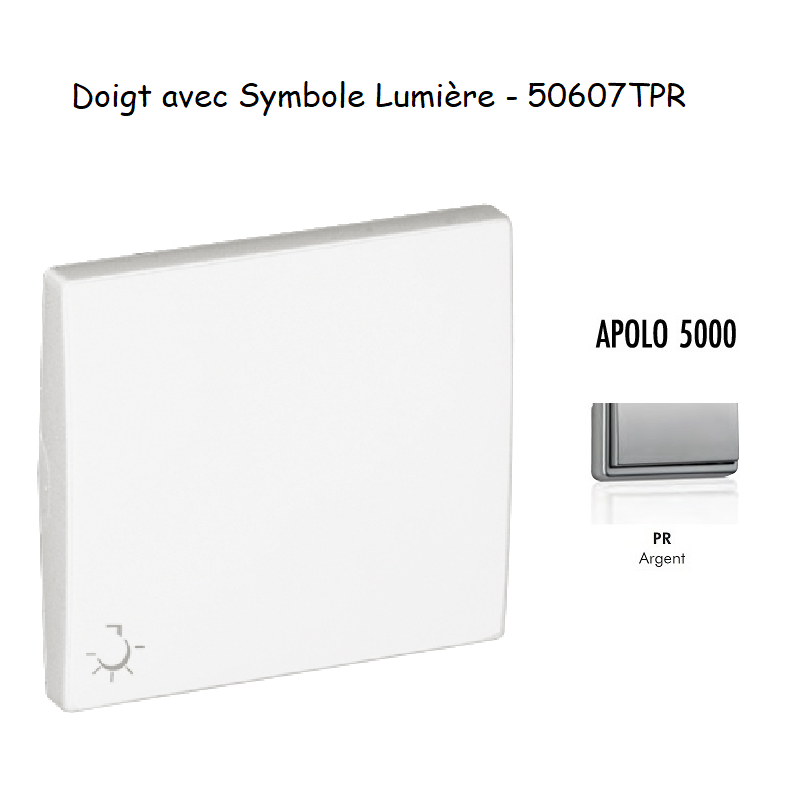 Doigt avec symbole Lumière  APOLO5000 50607TPR