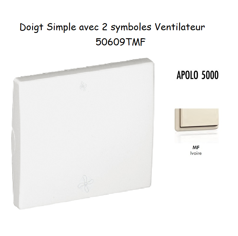 Doigt avec 2 symboles ventilateur APOLO5000 50609TMF