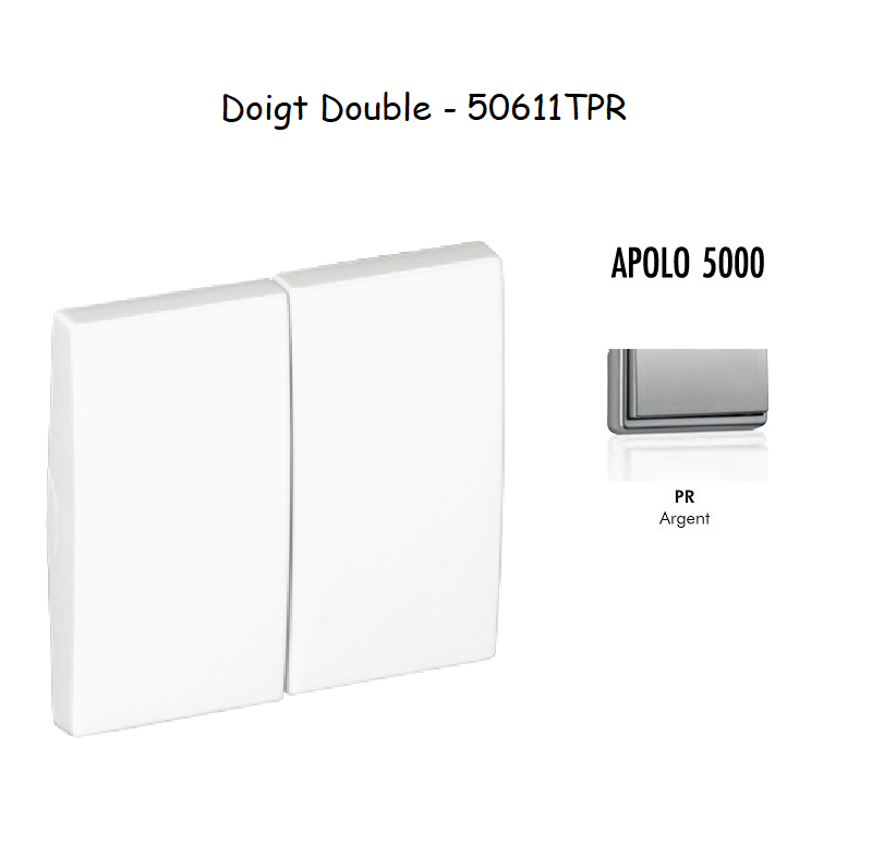 Doigt Double APOLO5000 50611TPR Argent