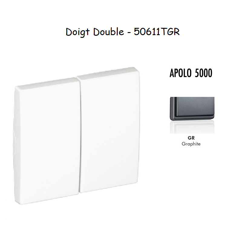Doigt Double APOLO5000 50611TGR Graphite