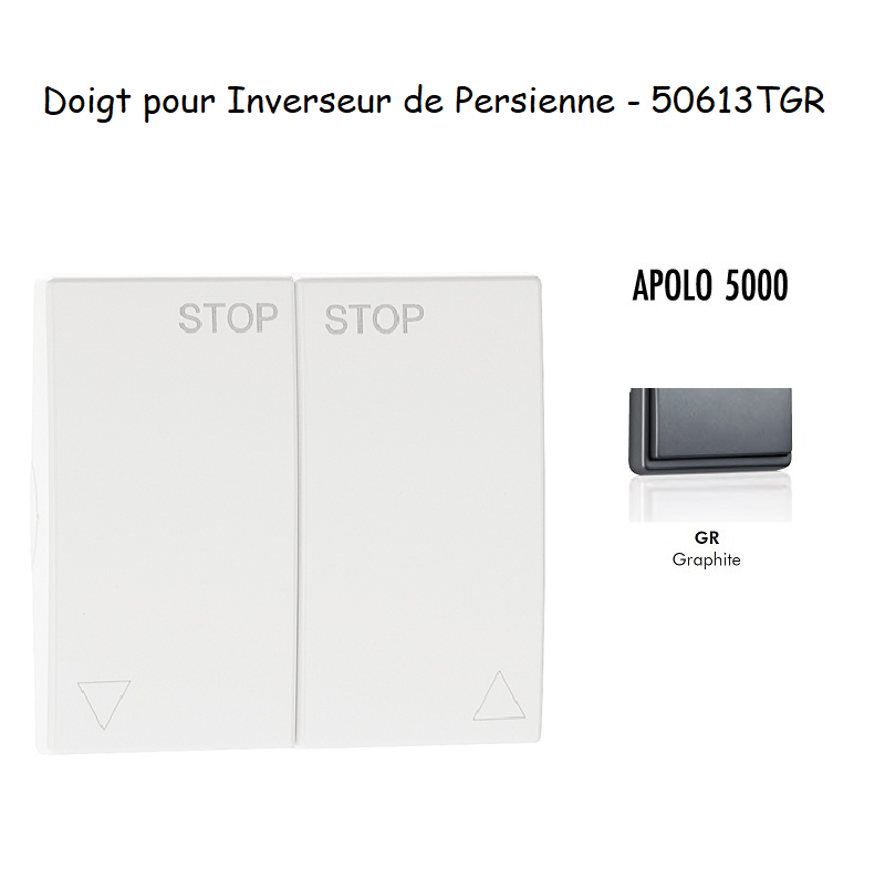 Doigt Inverseur de persienne APOLO5000 50613TGR Graphite