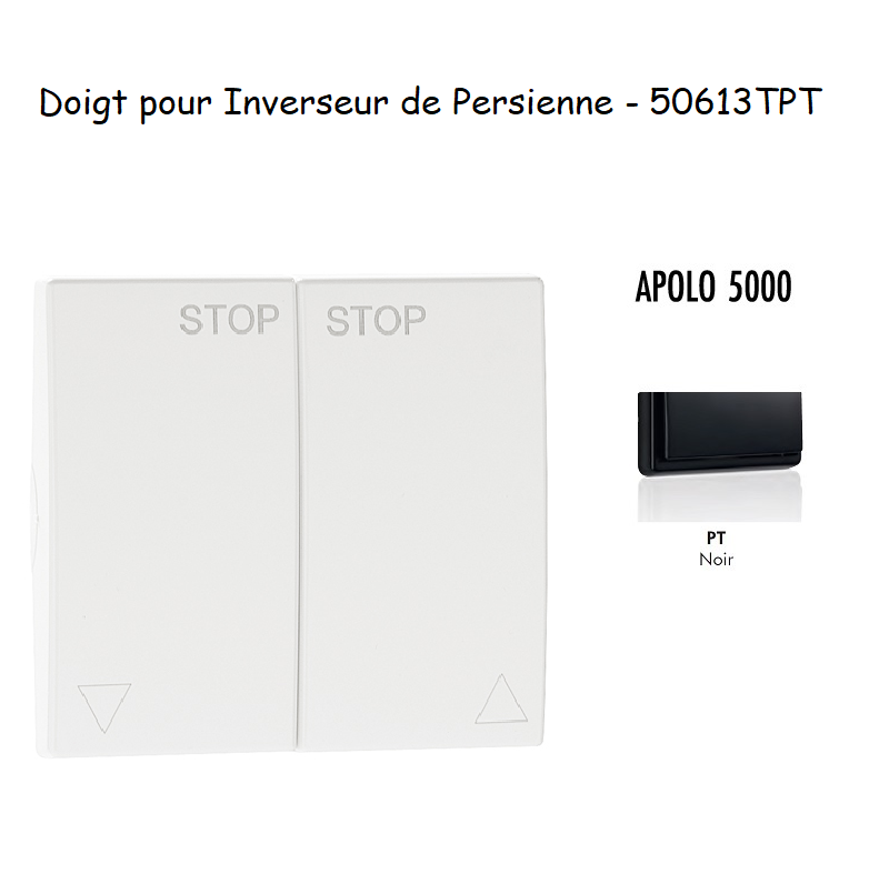 Doigt Inverseur de persienne APOLO5000 50613TPT Noir