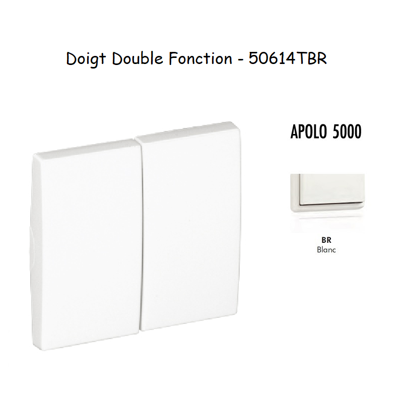 Doigt Double Fonction APOLO5000 50614TBR Blanc