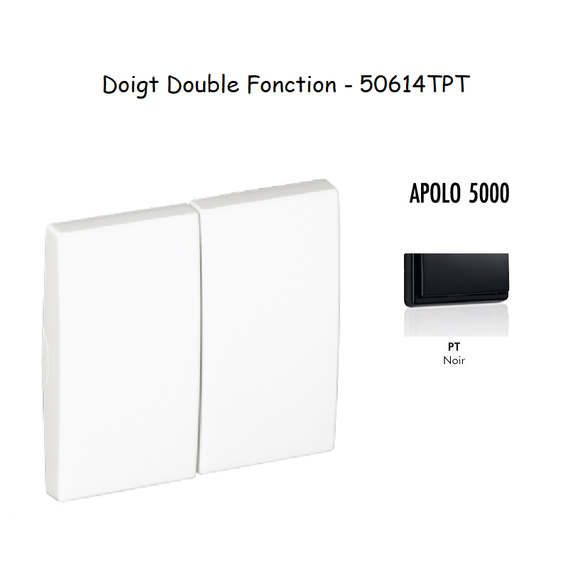 Doigt Double Fonction APOLO5000 50614TPT Noir