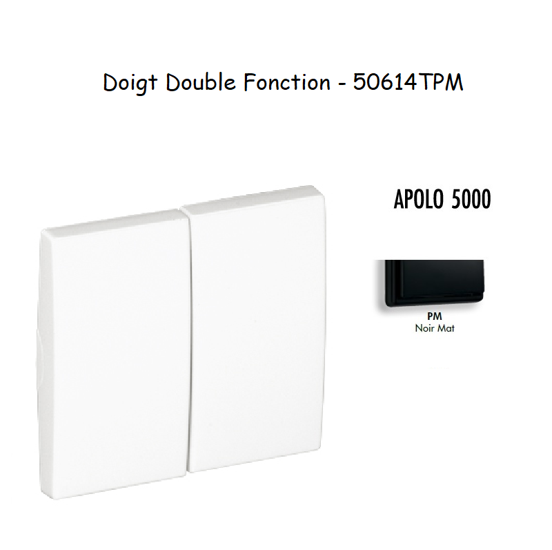 Doigt Double Fonction APOLO5000 50614TPM Noir MAT