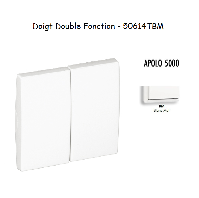 Doigt Double Fonction APOLO5000 50614TBM Blanc MAT