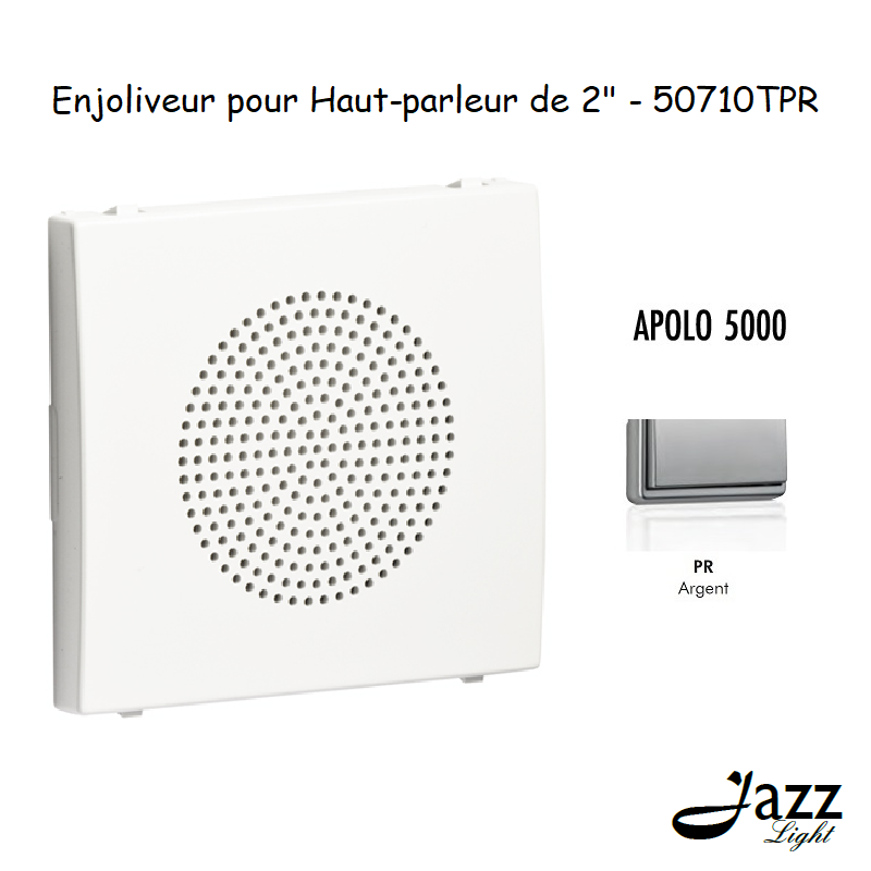 Enjoliveur pour haut parleur 2 APOLO5000 50710TPR Argent