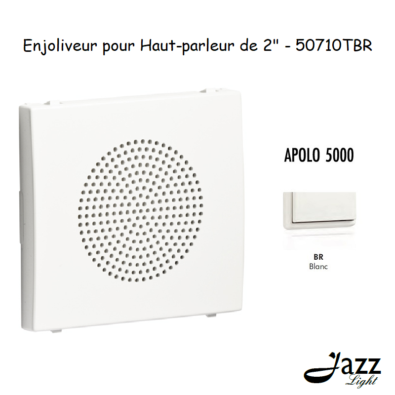 Enjoliveur pour haut parleur 2 APOLO5000 50710TBR Blanc
