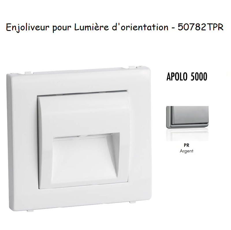 Enjoliveur pour lumière dorientation apolo 5000 50782TPR Argent