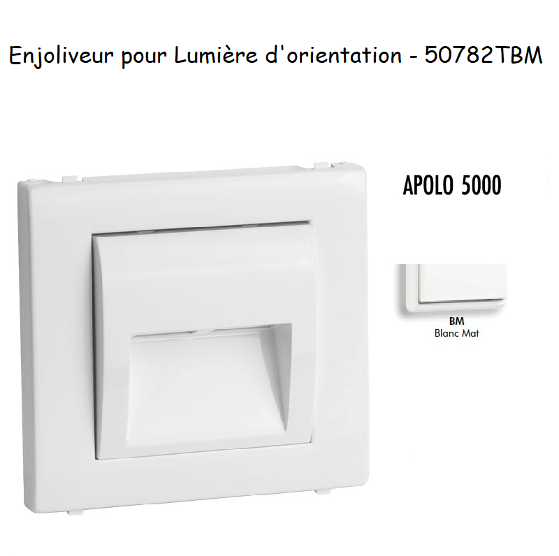 Enjoliveur pour lumière dorientation apolo 5000 50782TBM Blanc MAT