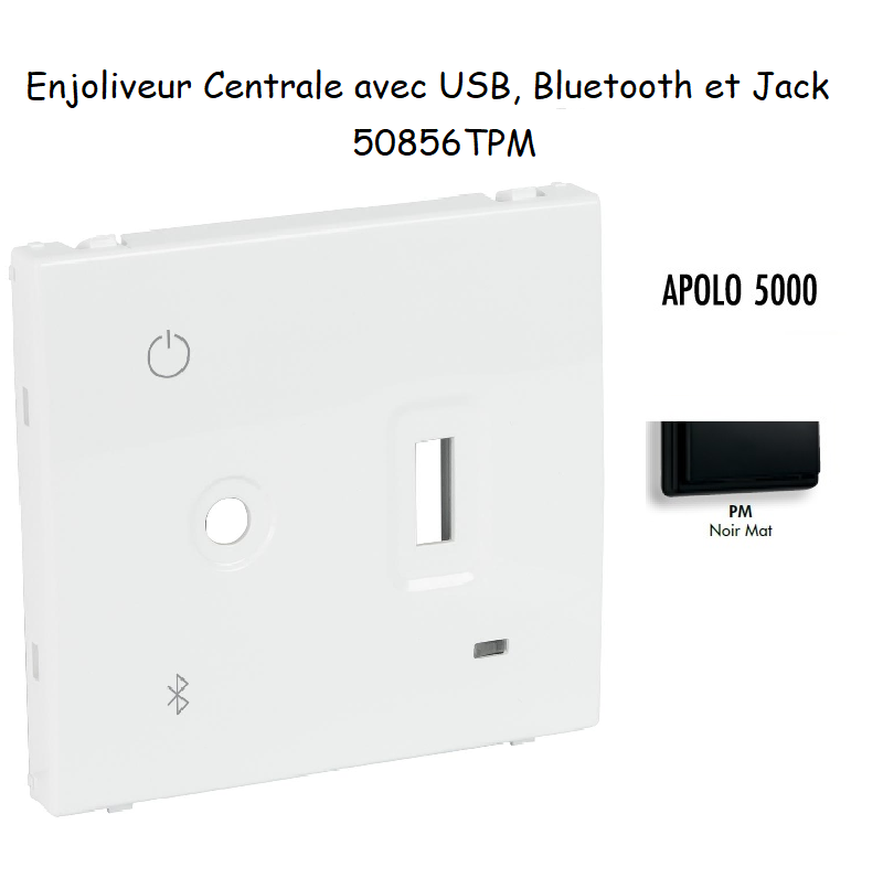 Enjoliveur pour Centrale avec USB, Bluetooth et Jack 3,5 mm 50856TPM