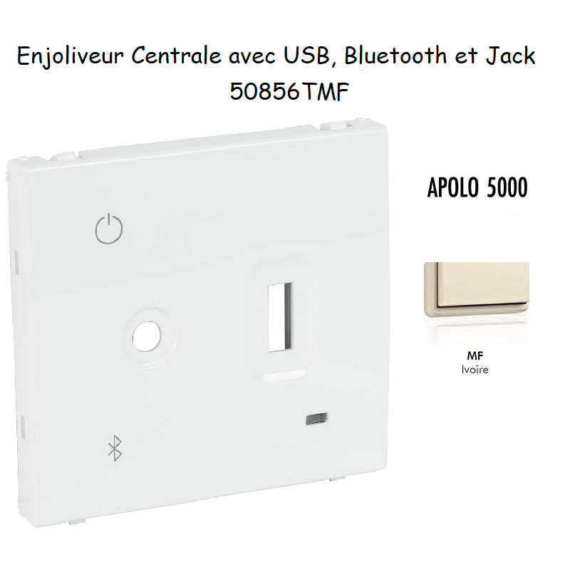 Enjoliveur pour Centrale avec USB, Bluetooth et Jack 3,5 mm 50856TMF