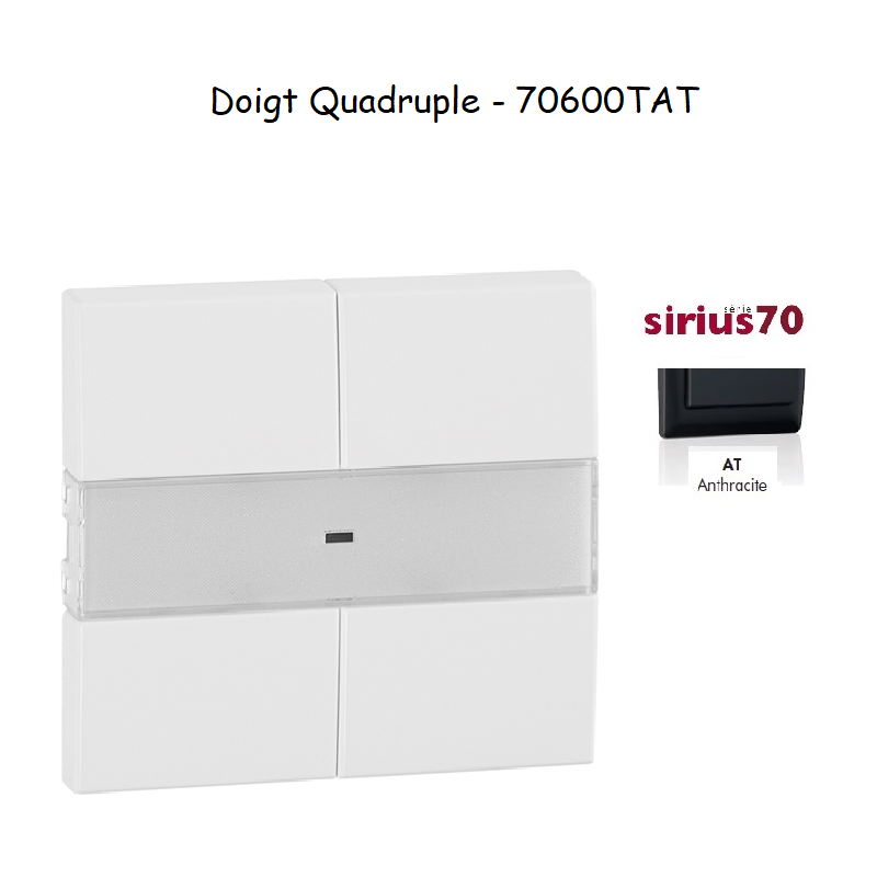 Doigt quadruple Sirius 70600TAT Anthracite
