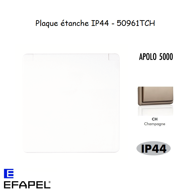 Plaque étanche IP44 APOLO 50961TCH