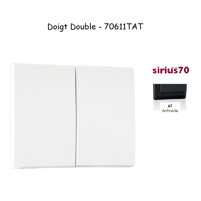 Doigt Double Sirius 70611TAT Anthracite
