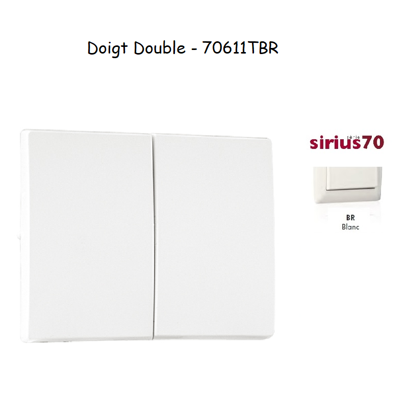 Doigt Double Sirius 70611TBR Blanc