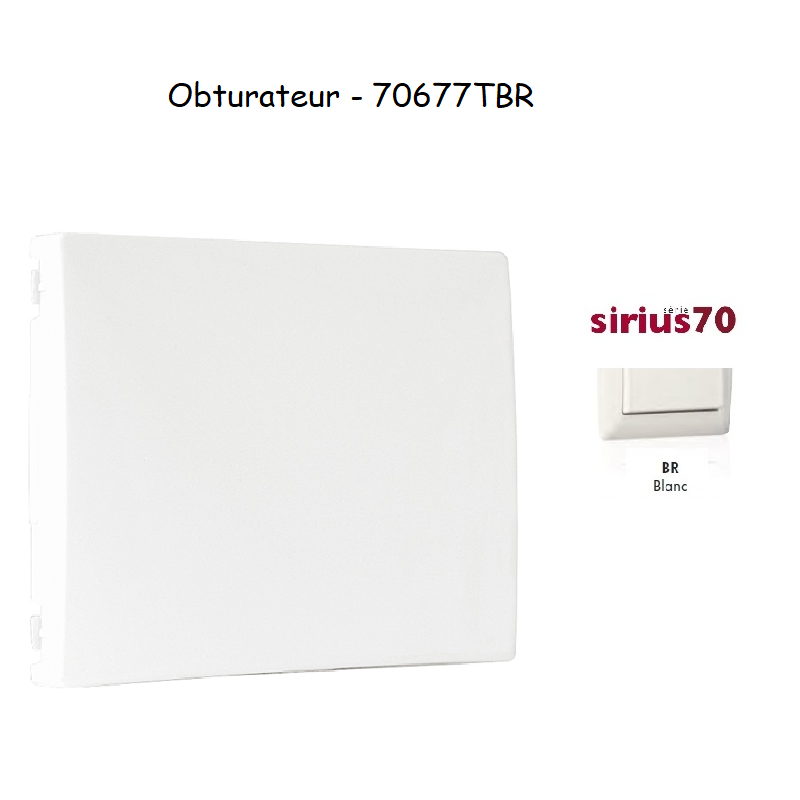 Obturateur Sirius 70677TBR Blanc