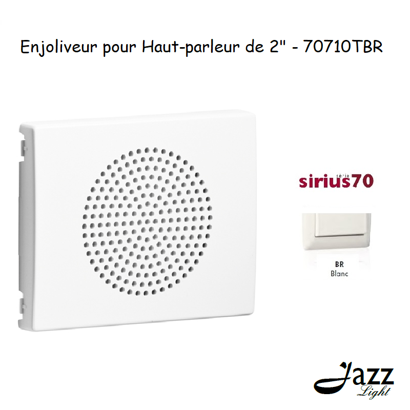 Enjoliveur pour Haut parleur 2 Sirius 70710TBR Blanc