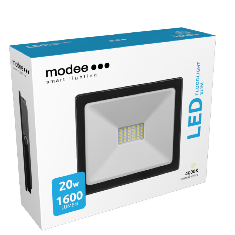 preojecteur led ultra slim 20w 4000k MLFLS4000K20WA-1