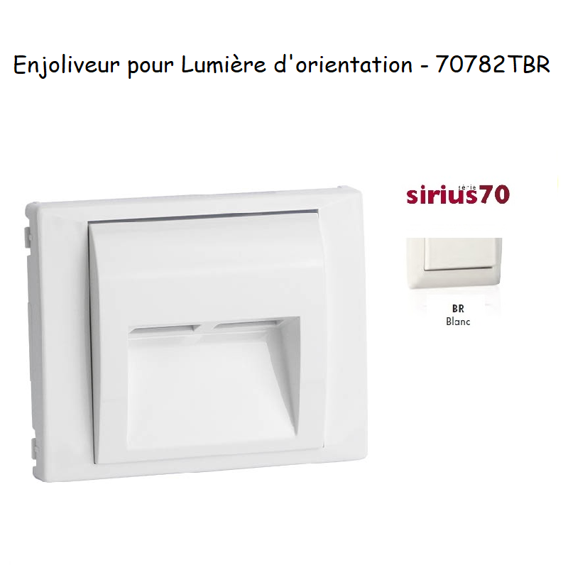 Enjoliveur pour lumière dorientation Sirius 70 70782TBr Blanc