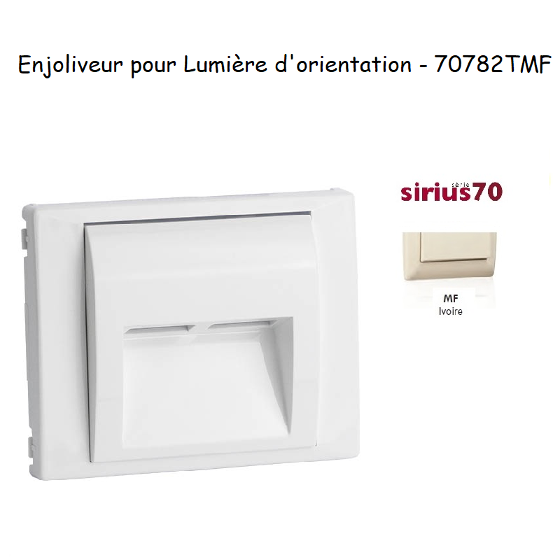 Enjoliveur pour lumière dorientation Sirius 70 70782TMF Ivoire