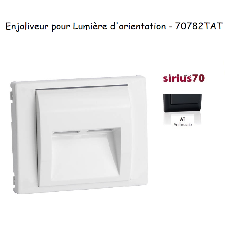 Enjoliveur pour lumière dorientation Sirius 70 70782TAT Anthracite