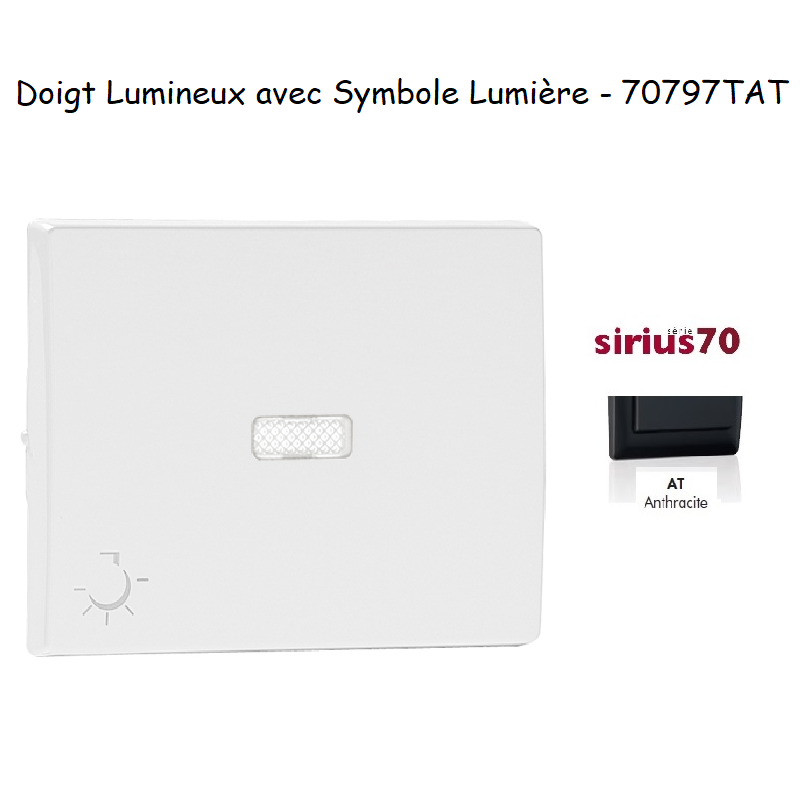 Doigt lumineux avec symbole lumière Sirius 70797TAT