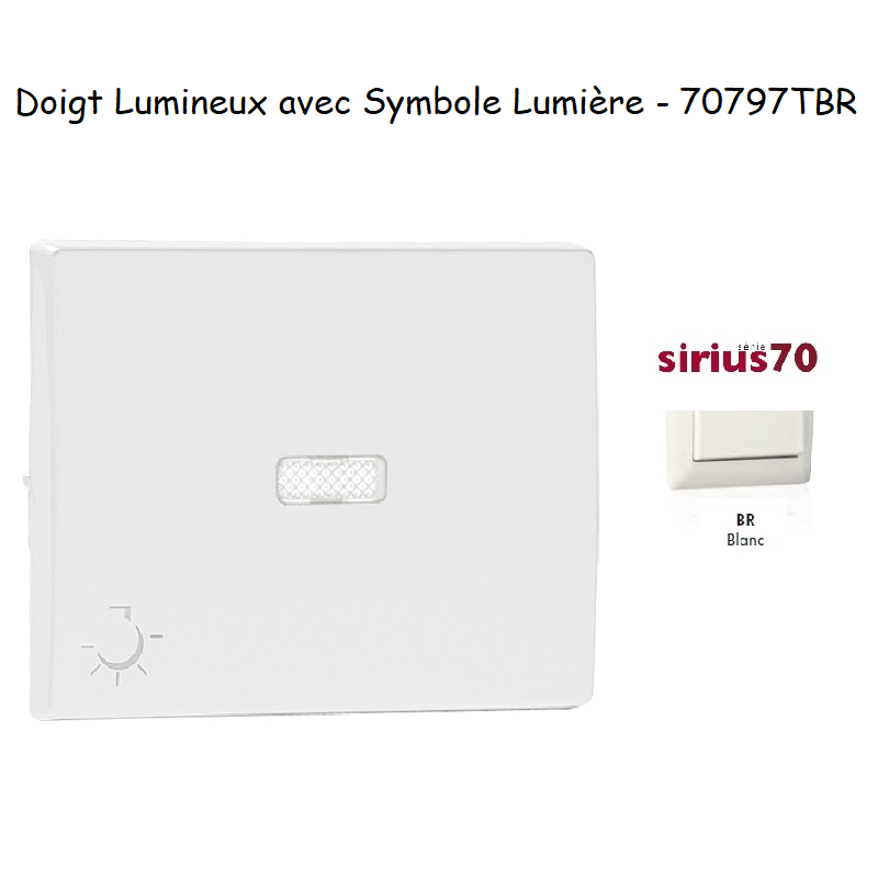 Doigt lumineux avec symbole lumière Sirius 70797TBR