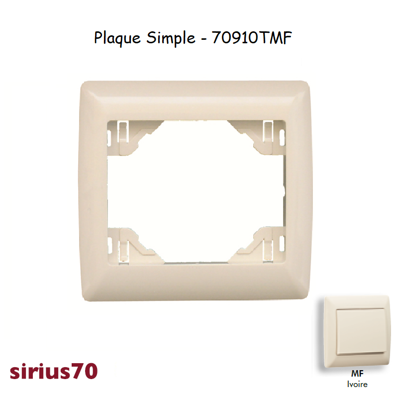 Plaque simple 70910TMF
