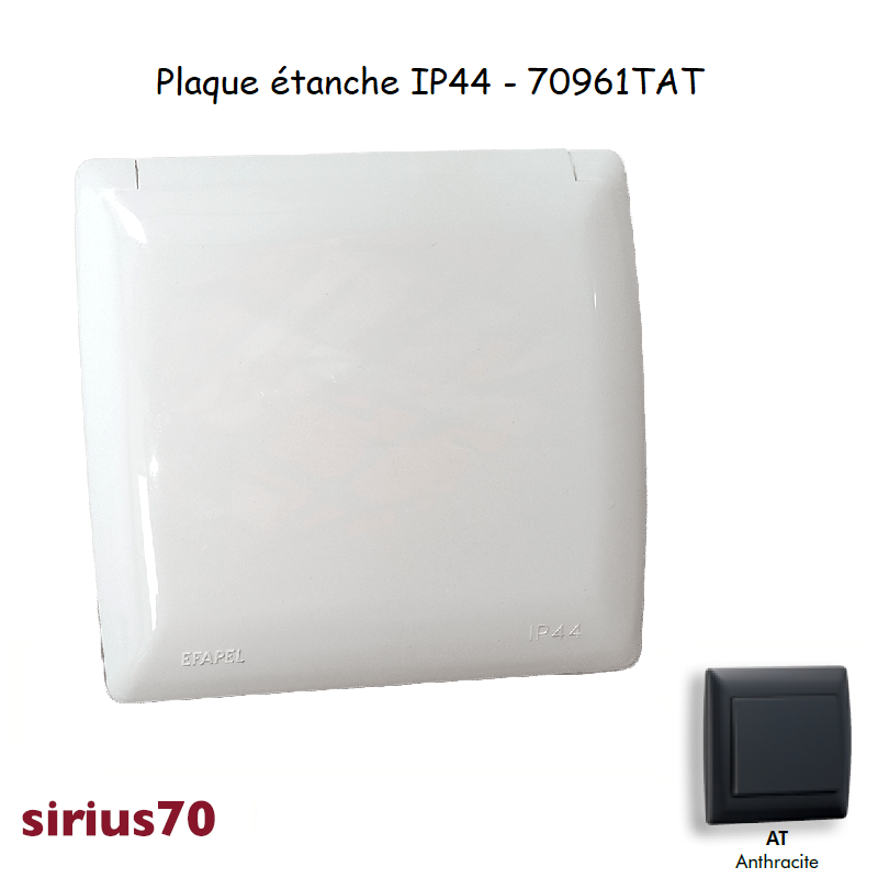 Plaque étanche IP44 70961TAT