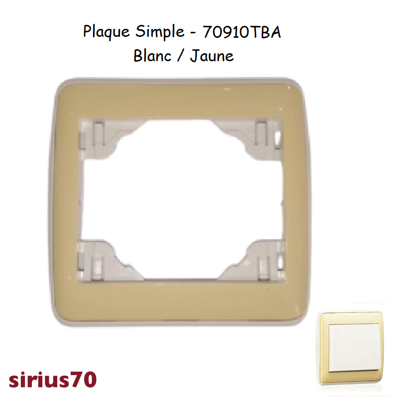 Plaque simple 70910TBA