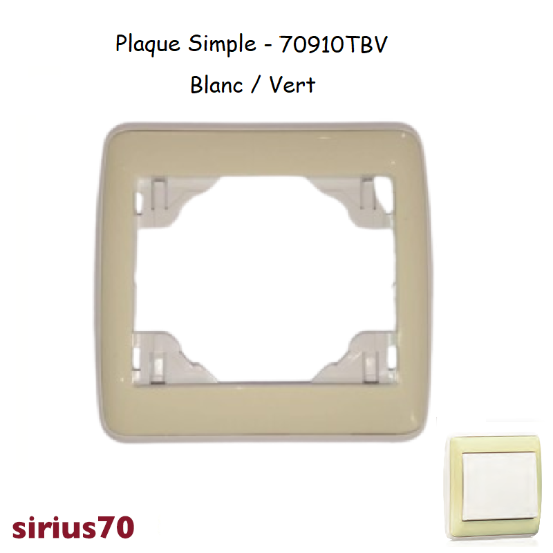 Plaque simple 70910Tbv