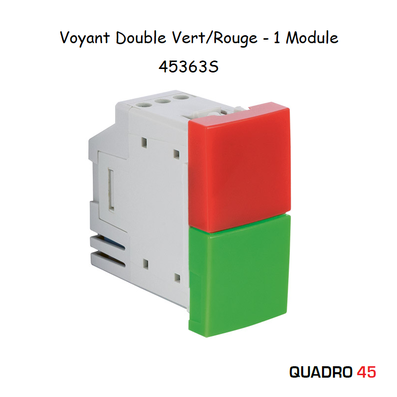 VVoyant Double Vert Rouge - 1 Module Quadro 45363S