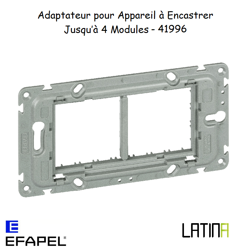 Adaptateur pour Appareil à Encastrer Jusqu’à 4 Modules 41996