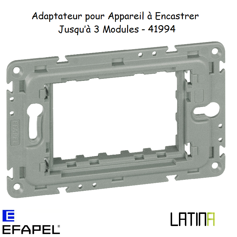 Adaptateur pour Appareil à Encastrer Jusqu’à 3 Modules 41994