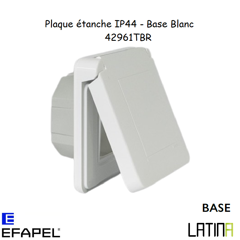 Plaque étanche IP44 42961TBR Blanc