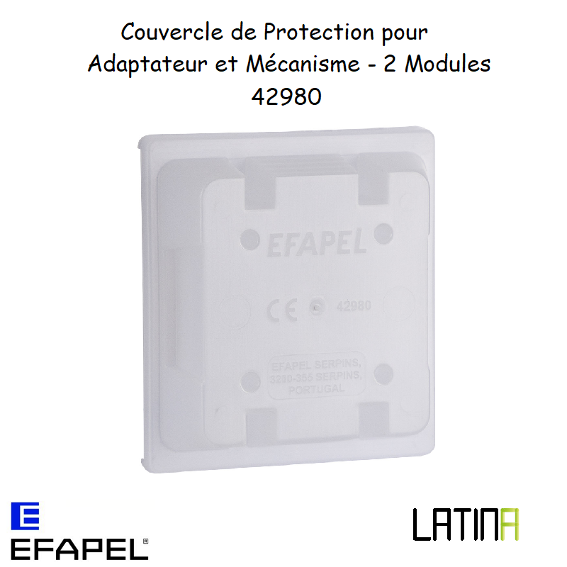 Couvercle de Protection pour Adaptateur et Mécanisme - 2 Modules 42980