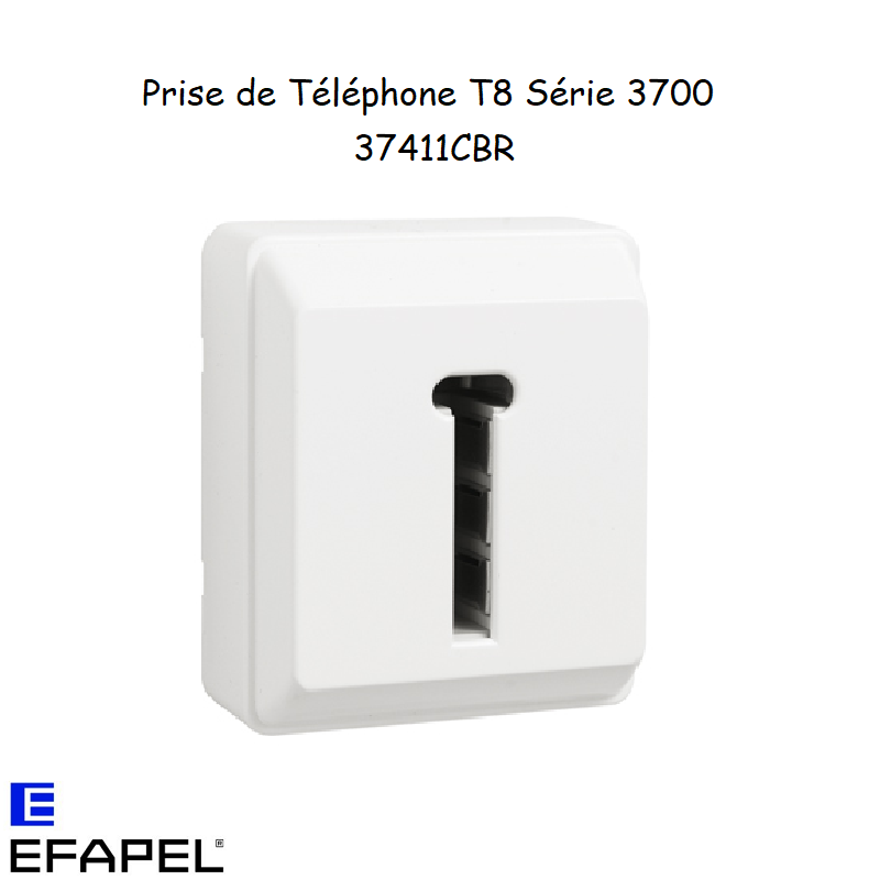 Prise de Téléphone Française T8 Série 3700 EFAPEL 37411C