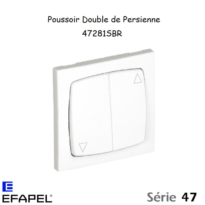 Poussoir Double de Persienne 47281