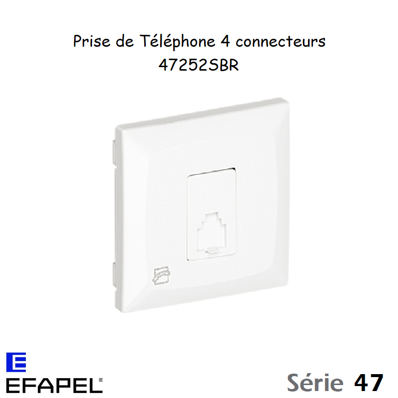 Prise Téléphone 4 conducteurs 47252