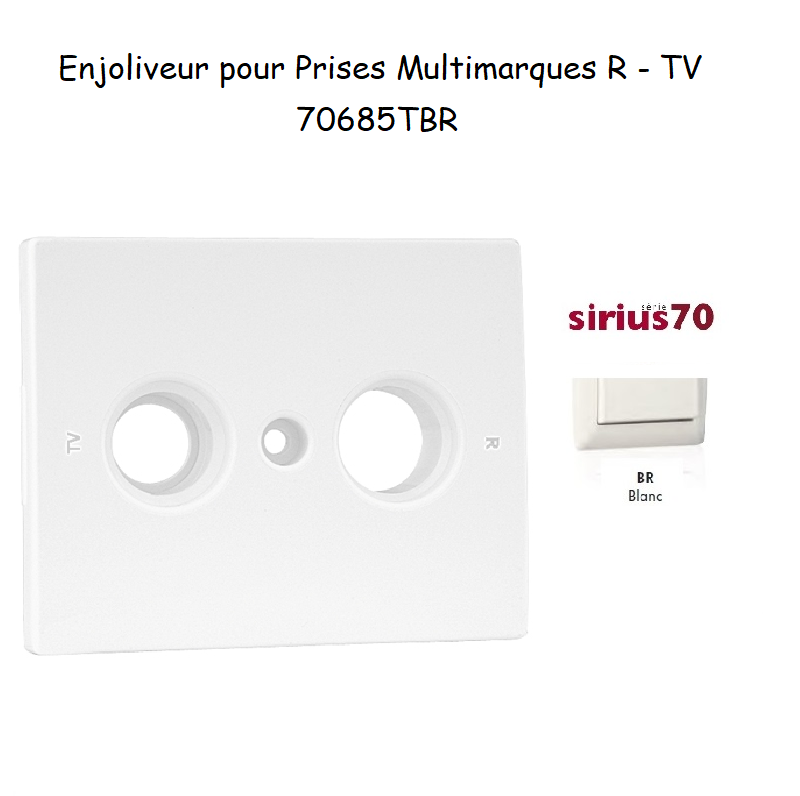 Enjoliveur pour prises multimarques R TV 70685TBR