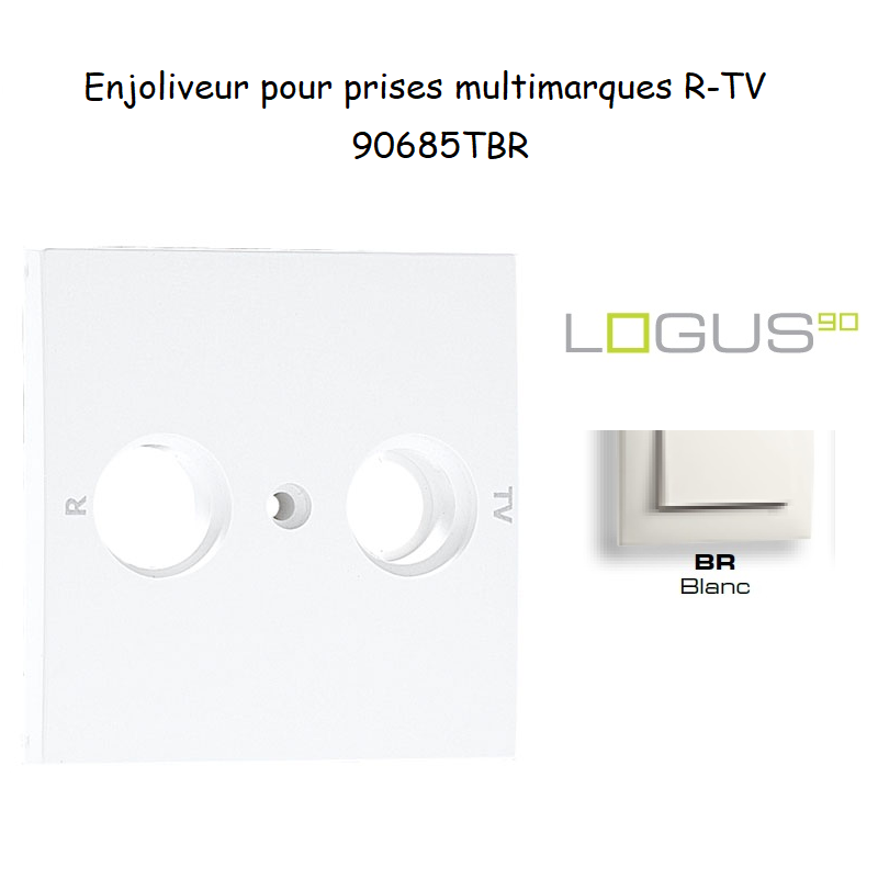 Enjoliveur pour prises multimarques R TV 90685TBR