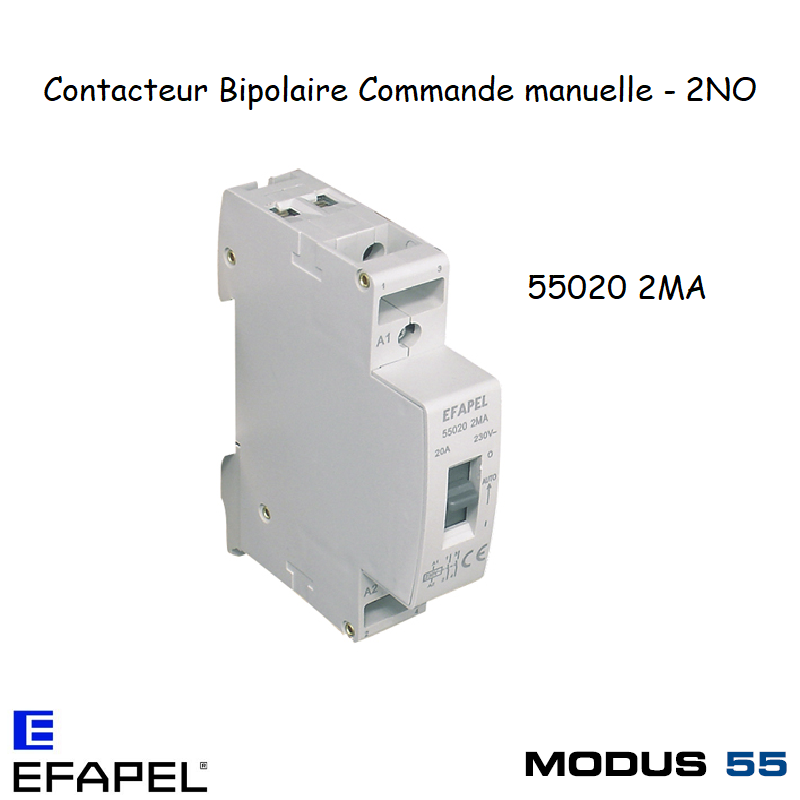 Contacteur bipolaire 2NO 55020 2MA