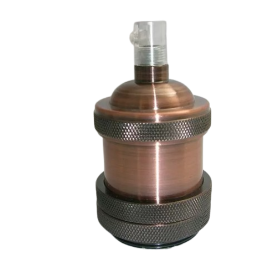 Douille Décorative En Cuivre E27 - Support D'ampoule Vintage, Design élégant Pour Intérieur Rétro Ou Moderne - 11