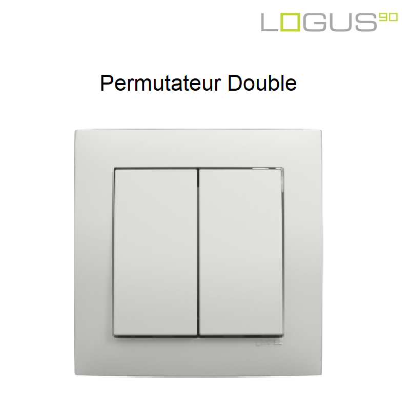 Permutateur double base blanc logus90