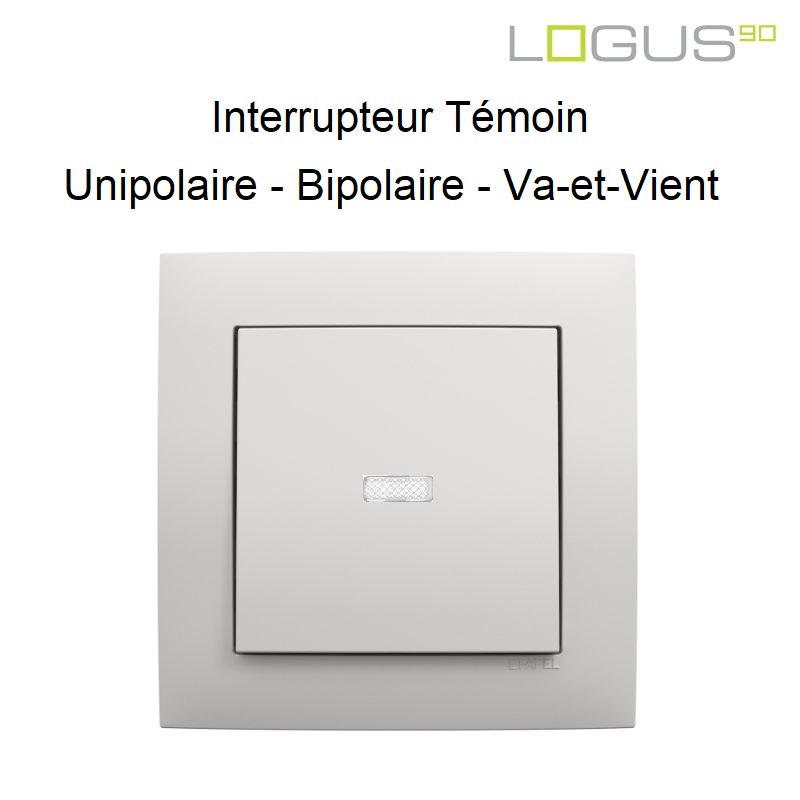 Interrupteur témoin simple logus90