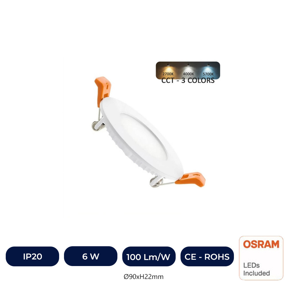 plaque-slim-led-circulaire-6w-cct-osram-chip-duris-e2835