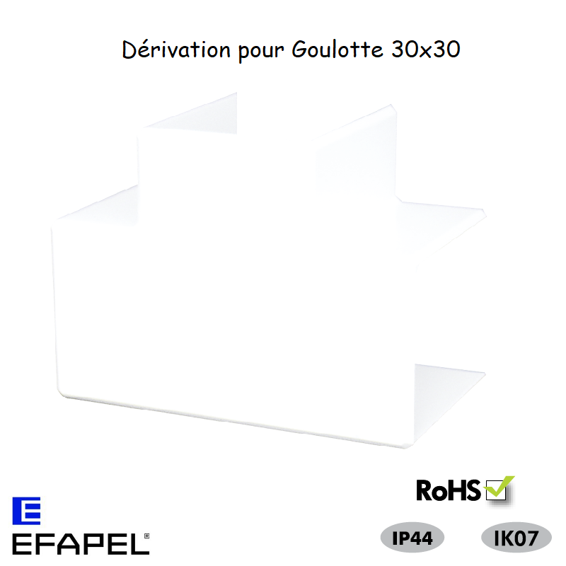Dérivation pour goulotte série 13 30x30 13151