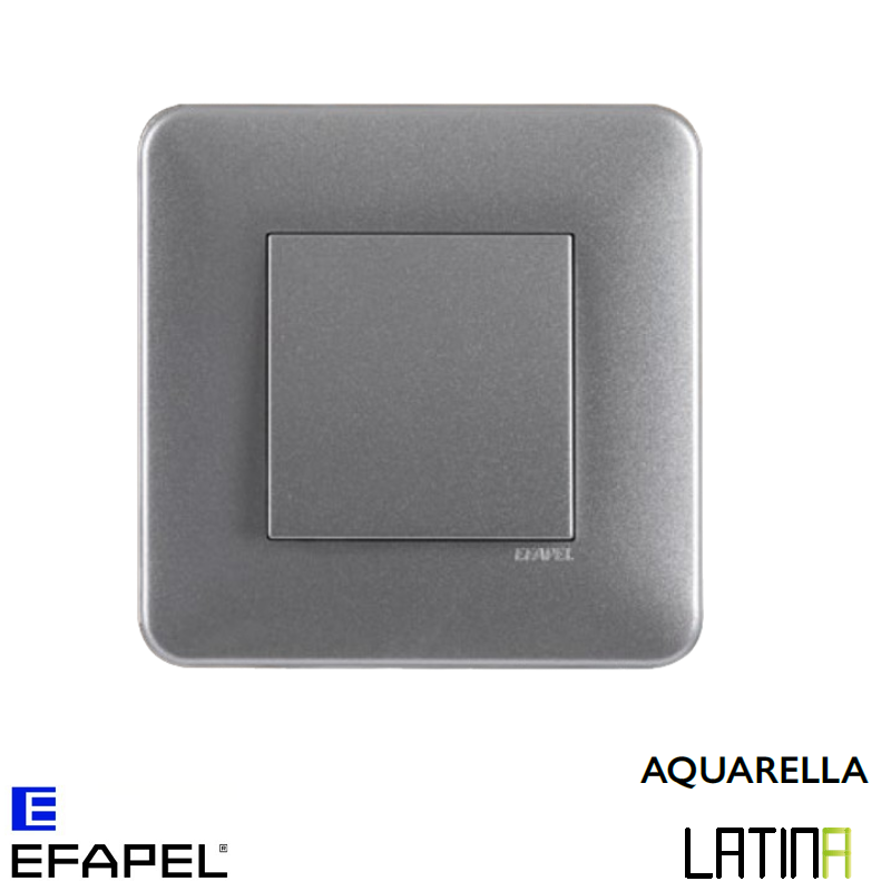 Interrupteur doigt simple LATINA Aquarella Alumine