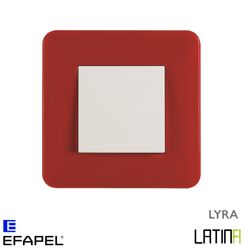 Interrupteur doigt simple LATINA LYRA Rouge TRJ